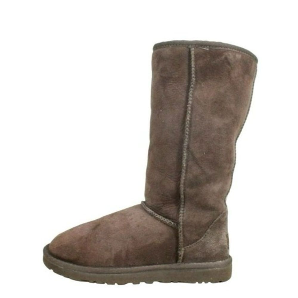 Ugg Brown Suede Classic Tall Shearling Lined Winter Boots